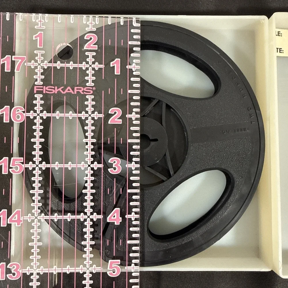 Baia Movie Reels Dual 8mm 200 Ft Black Plastic Vintage Film Storage Case New
